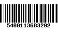 Código de Barras 5400113683292