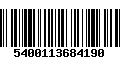 Código de Barras 5400113684190