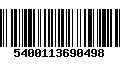 Código de Barras 5400113690498