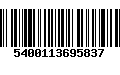 Código de Barras 5400113695837