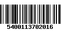 Código de Barras 5400113702016