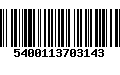 Código de Barras 5400113703143