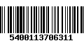 Código de Barras 5400113706311