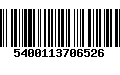 Código de Barras 5400113706526