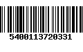 Código de Barras 5400113720331