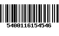 Código de Barras 5400116154546