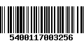 Código de Barras 5400117003256