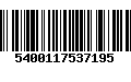 Código de Barras 5400117537195