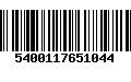 Código de Barras 5400117651044