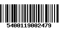 Código de Barras 5400119002479