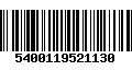 Código de Barras 5400119521130