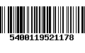 Código de Barras 5400119521178