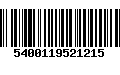 Código de Barras 5400119521215