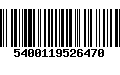 Código de Barras 5400119526470