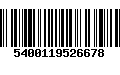 Código de Barras 5400119526678