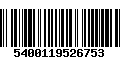 Código de Barras 5400119526753