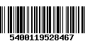 Código de Barras 5400119528467