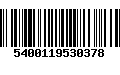 Código de Barras 5400119530378