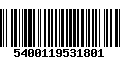 Código de Barras 5400119531801