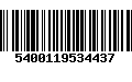 Código de Barras 5400119534437