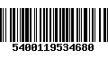 Código de Barras 5400119534680