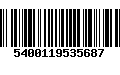 Código de Barras 5400119535687