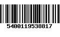 Código de Barras 5400119538817