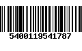 Código de Barras 5400119541787