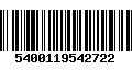 Código de Barras 5400119542722