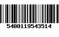 Código de Barras 5400119543514