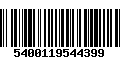 Código de Barras 5400119544399