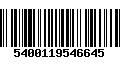 Código de Barras 5400119546645