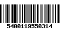 Código de Barras 5400119550314