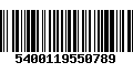 Código de Barras 5400119550789