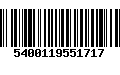 Código de Barras 5400119551717