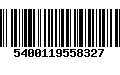 Código de Barras 5400119558327