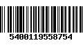 Código de Barras 5400119558754