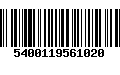 Código de Barras 5400119561020