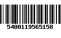 Código de Barras 5400119565158