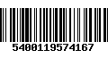 Código de Barras 5400119574167