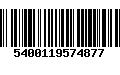 Código de Barras 5400119574877