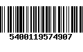 Código de Barras 5400119574907