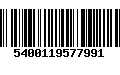 Código de Barras 5400119577991