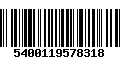 Código de Barras 5400119578318