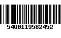 Código de Barras 5400119582452