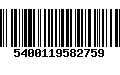 Código de Barras 5400119582759