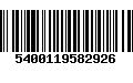 Código de Barras 5400119582926