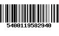 Código de Barras 5400119582940