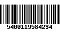 Código de Barras 5400119584234