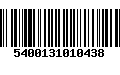 Código de Barras 5400131010438